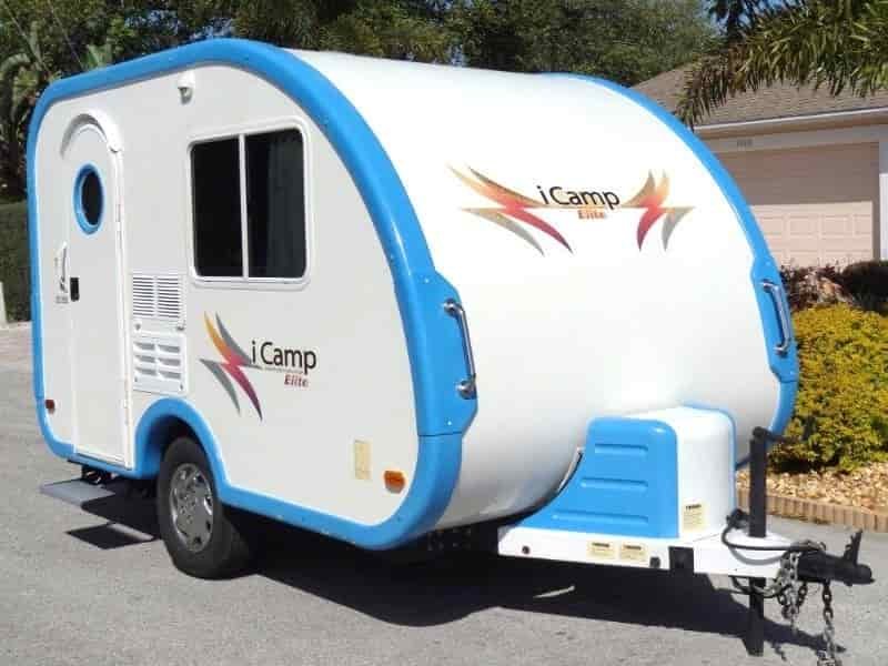 icamp tear drop trailer with bathroom