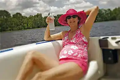 pontoon boating pregnant