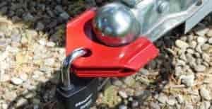 red boat trailer hitch lock ball lock