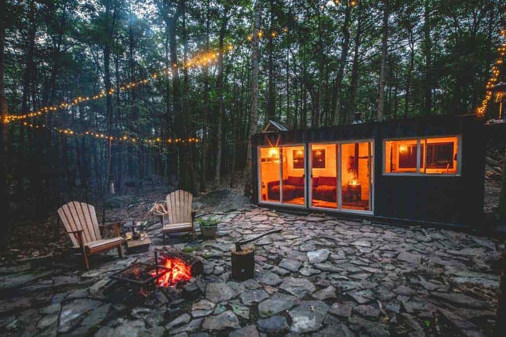 Container Cabin in the Catskills, New York, Nowhere Studios
