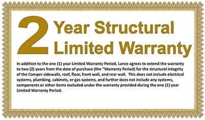 lance rv camper-warranty