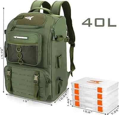 KastKing Karryall Fishing Tackle Backpack with Rod Holders