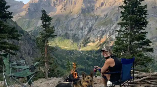hi altitude camping with dog
