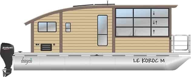 Le koroc pontoon boat m
