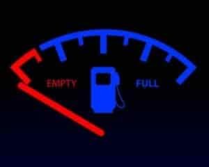 fuel gauge on empty