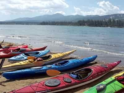 kayak paddling big bear
