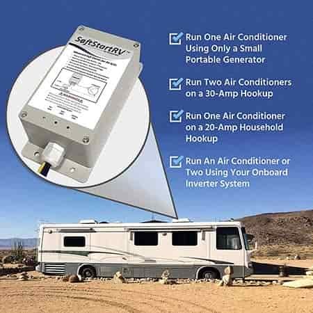 RV a/c soft start device