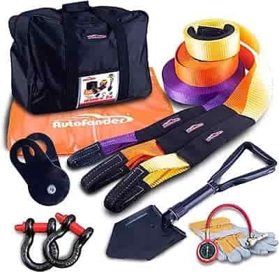 4x4 adventure off roading necessary recovery tools, straps, pullys
