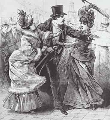 women fighting over man