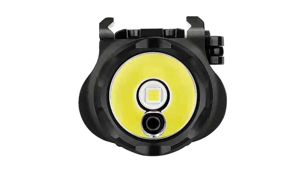 front view of firearm lazor light