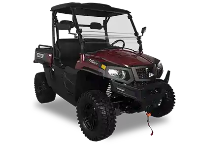 a red and black HSUN UTV 750