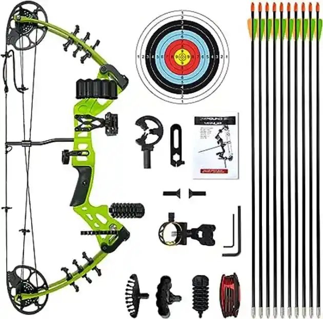 WUXLISTY Youth Compound Bow Set 15-45 Lbs for Teens and Beginner