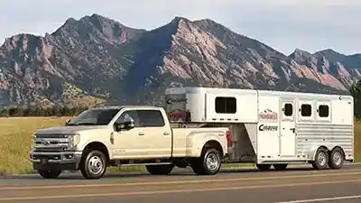 5th wheel horse trailer and 3500 truck
