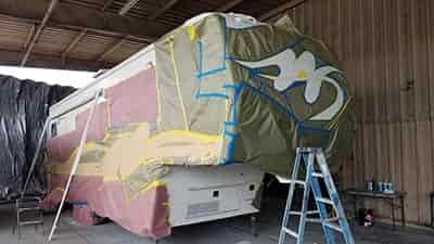 5th wheel getting new paint