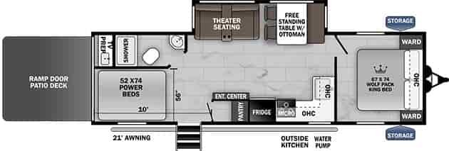 CHEROKEE WOLFPACK 27PACK10 TRAVEL TRAILER