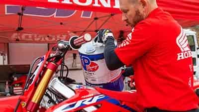 gas additive poured in dirt bike tank