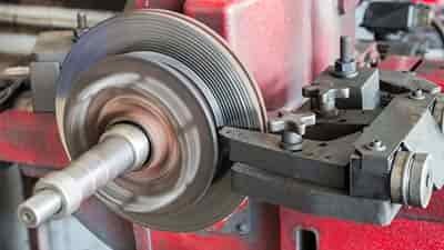 rotor being resurficed