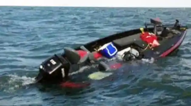 sinking bass boat