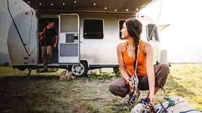 the sport travel trailer by Airstream iconic
