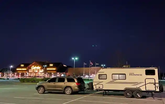 RV parking overnight