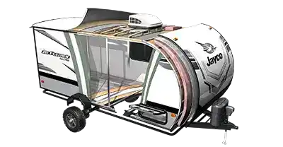 Jayco Jay Feather Micro factory wall floor and roof layers