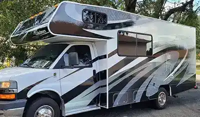 older class c rv sides wrap