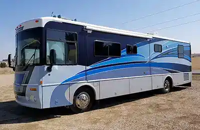 late 90s class a RV sides wrap simple design