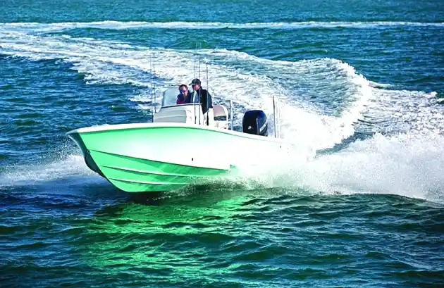 Deep V boat feature