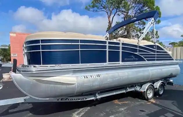 Pontoon Boat on Saltwater