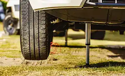 RV Leveling with power levelers