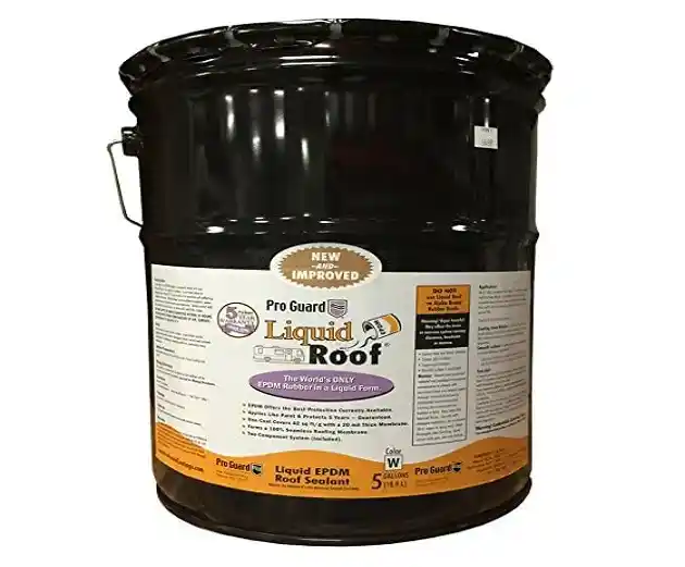 Liquid Roof RV Roof Repair Liquid EPDM Coatings 5 Gallon