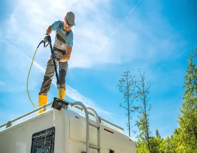 RV Rubber Roof maintenance