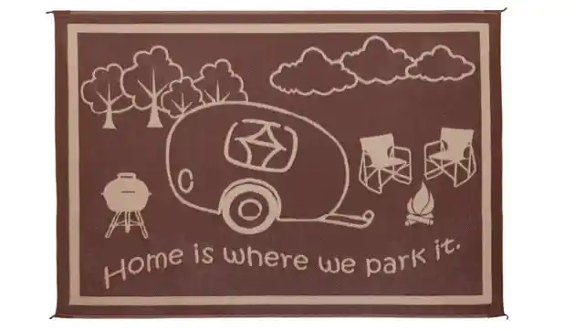 Stylish Camping Ming's Mark RH8117 Reversible RV Home Mat