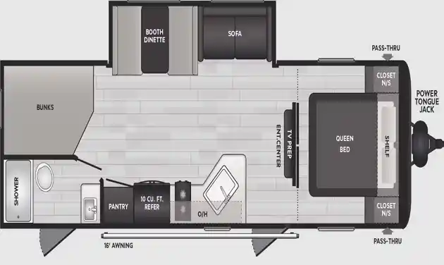 Keystone Hideout 261BH Travel Trailers