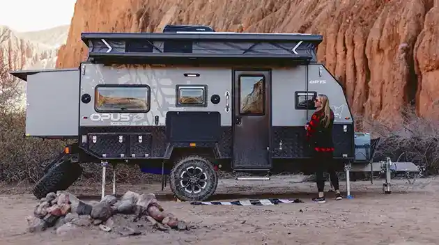 OPUS 15 Hybrid Travel Trailer by Opus Trailers