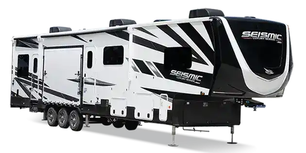 jayco Seismic Luxury series toy hauler travel trailer
