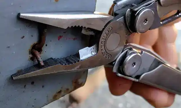 using leatherman in boat repair