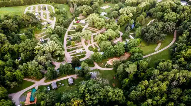 Hixton Alma Center KOA campground map