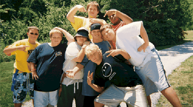 over weight teens camping