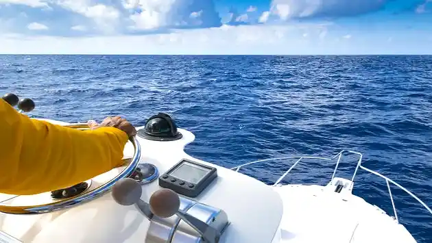 driving a houseboat