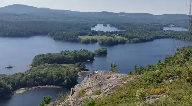 Rockport overview from high up a Mtn